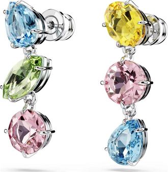 Swarovski Gema Drop Oorbellen - Dames - Oorbellen - Veelkleurig - ONE Size - Accessoires