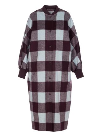 Essentiel Geruite mantel - Bruin