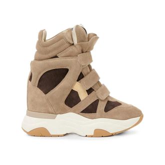 Isabel Marant Schoenen, Dames, Beige, 35 EU, Leer, Balskee Sneakers