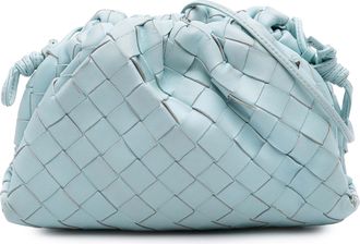 Bottega Veneta Pre-owned Womens The Pouch Clutch Bag - Light Grey Leather - One Size