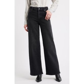 Frame Denim Le Slim Palazzo High Waist Wide Leg Jeans in Meteor at Nordstrom Rack, Size 31