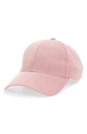 Rag & Bone Harlow Twill Baseball Cap in Pink Denim at Nordstrom