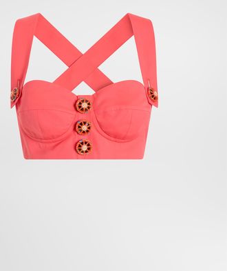 Dolce & Gabbana Cotton Top - Woman Shirts And Tops Orange 36
