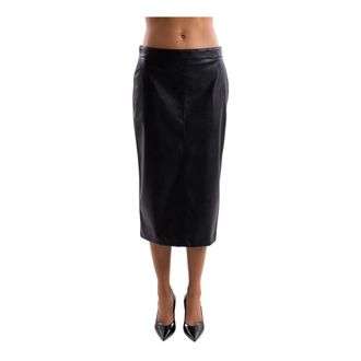 Pinko Gonna Dritta Midi - - Skirts - Donna - Nero - L