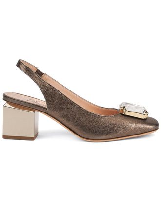 AGL Angie Crystal Leather Slingback