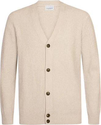Profuomo Cardigan - Heren - Truien - Beige - Maat: XL