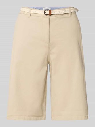 Christian Berg Bermudas mit G&uuml;rtel und franz&ouml;sischen Eingrifftaschen in Sand, Gr&ouml;&szlig;e 38