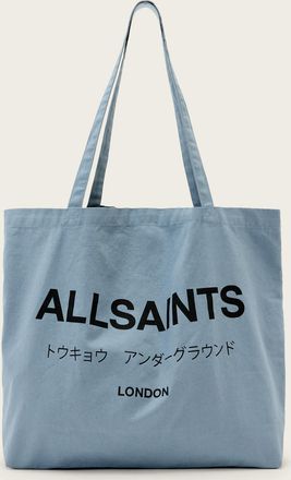 AllSaints Mens Cotton Underground Logo Printed Tote Bag, Size: One Size