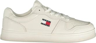 Tommy Hilfiger Leather Sneaker - Dames - Sneakers - Wit - 37 EU - Leer - Schoenen