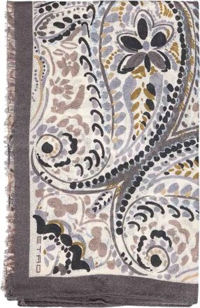 Etro Silky Scarves - Dames - Zijden sjaals - Beige - ONE Size - Accessoires