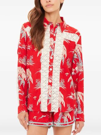 The Upside Camicia Palma con stampa - Rosso