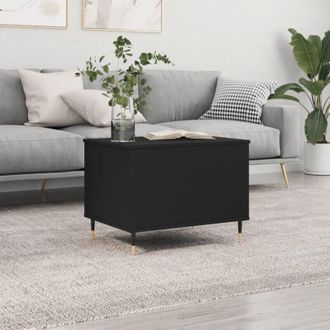 vidaXL Tavolino da Salotto Nero 60x44,5x45 cm in Legno Multistrato - Vidaxl