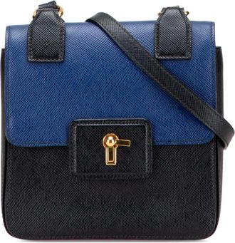 Prada Pre-owned Cross Body Bags, female, Black, Size: ONE SIZE Pre-owned Structured Crossbody Bag