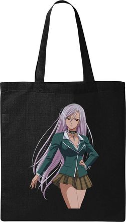 Generic Hot anime vampire girl manga art Natural Ecological Cotton Tote Bag Black