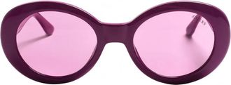 Guess Ovale Acetaat Zonnebril voor Vrouwen - Dames - Zonnebrillen - Paars - ONE Size - Accessoires