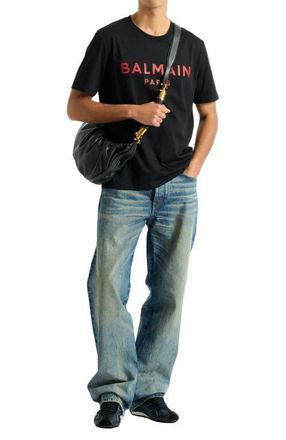 Balmain T-shirt with Balmain Paris print in Multicolor at Nordstrom, Size Xxx-Large