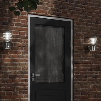 vidaXL Vidaxl - Apliques De Exterior Con Sensor 2 Unidades Acero Inoxidable