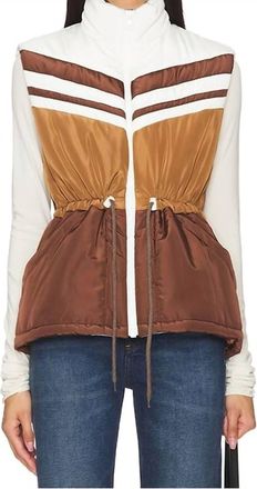 Mother Womens Threes Company Vest In Collegiate Cow