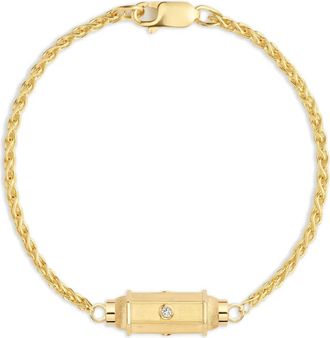 Marie Lichtenberg 18K yellow gold micro Coco diamond bracelet