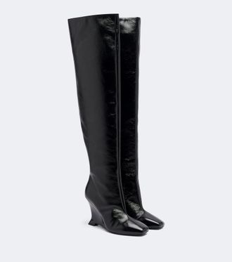 Balmain Botas mosqueteras de piel