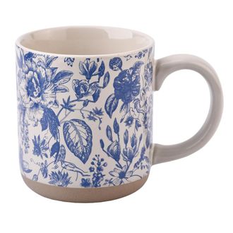 Sweet Water Decor Stoneware Quote Coffee Mug in Blue Delft at Nordstrom