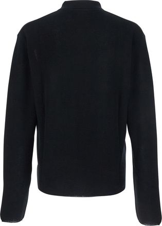 Jacquemus Mens Black Polo Shirt With Tone-On-Tone Logo Cotton Knit T-Shirts And Polos