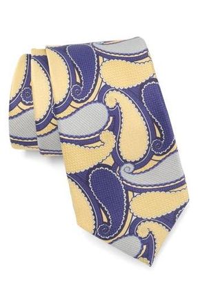 Robert Graham Paisley Silk Tie in Navy/Gold at Nordstrom Rack