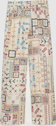 Momoni Pantalon Ortiz Multicolor Panna