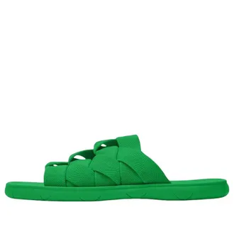 Bottega Veneta Intrecciato Elastic Slides Green 651402V0GV03730