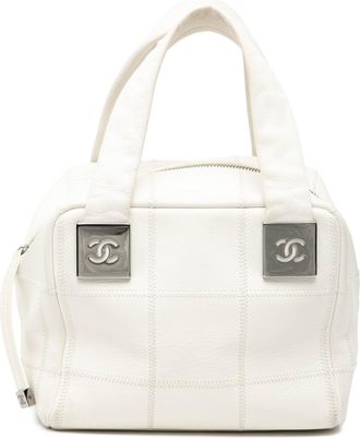 Chanel Tweedehands Mini Caviar Choco Bar Handtas