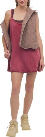 Free People FP Movement Hot Shot Racerback Romper in Brick at Nordstrom, Size X-Large