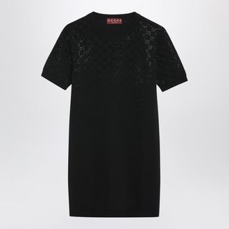 Gucci Mini Dress With Gradient-Effect Gg Crystals