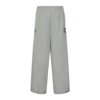 Balenciaga Wide Trousers, male, Gray, Size: L 3B Football Tracksuit Pants