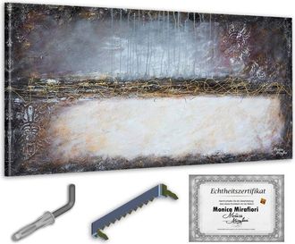 OEM Monica Mirafiori 100% Pintado A Mano Cuadro Pluma Dorada 140x70cm Cuadro Pintado A Mano Pintura Acr&iacute;lica Cuadro Acr&iacute;lico De Gran Tama&ntilde;o Arte Moderno C