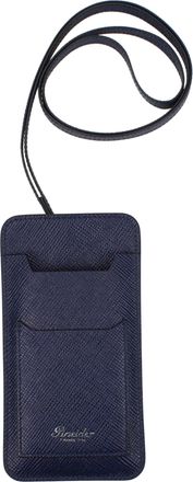 Pineider Geschenkideen Stifthalter Herren Blau Leder