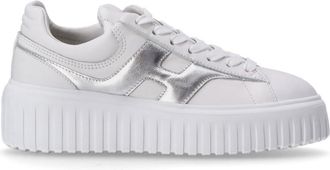 Hogan White H Stripes Sneakers