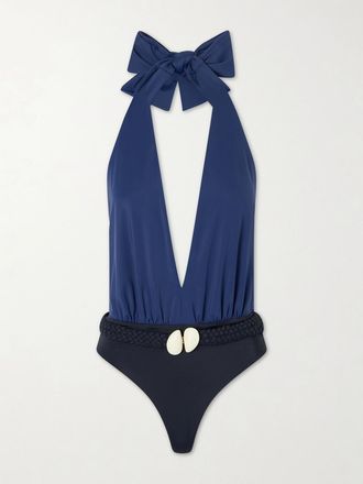 Johanna Ortiz Costume Da Bagno Con Decorazioni Seashell Hunting - Blu