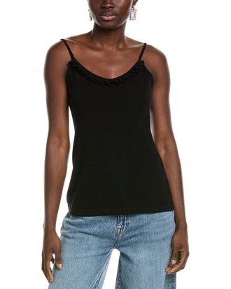 Sofiacashmere Tf Dnu Sofiacashmere Ruffle Cashmere Camisole