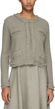 Lafayette 148 New York Textured Stitch Cropped Jacket