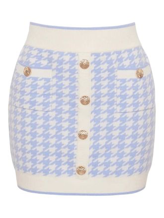 Cara Cara Bodie mini skirt - women - Wool/Cashmere - S - Blue
