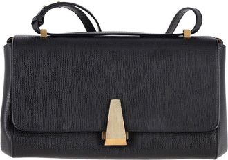 Bottega Veneta Black Calfskin Leather The Angle Bag (Authentic Pre-Loved)
