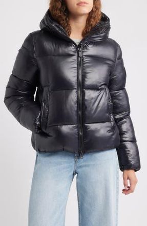 Save The Duck Biddy Water Repellent Hooded Puffer Jacket in Black at Nordstrom Rack, Size 00(Xxs)