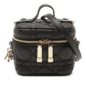 Dior Pre-owned Dior Micro Lambskin Cannage Lady Dior Vanity Case Ladies WRJQ5TWQLTZGT3VU