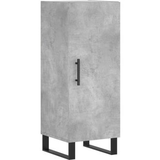 vidaXL Aparador De Madera Contrachapada Gris Hormig&oacute;n 34,5x34x90 Cm Vidaxl
