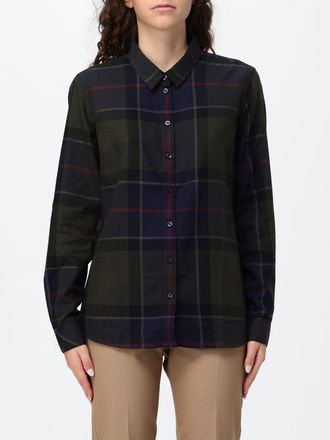 Barbour Camicia Bredon in cotone tartan con abbottonatura nascosta