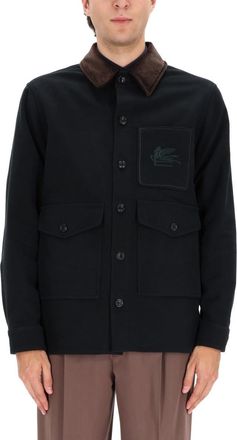 Etro Pegasus Detail Jacket - Green