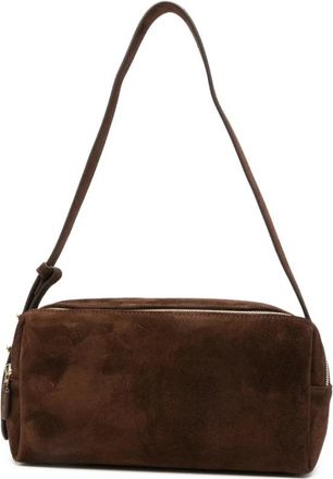Elleme Trousse Suede - Dames - Schoudertassen - Bruin - ONE Size - Leer - Tassen