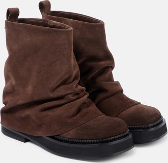 The Attico Mini Robin suede ankle boots