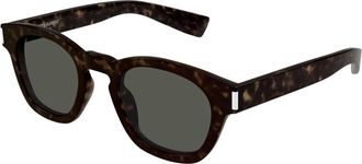 Saint Laurent Havana Grijs Zonnebril SL 746 - unisex - Zonnebrillen - Bruin - 45 MM - Accessoires