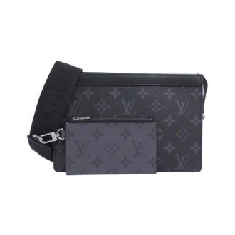Louis Vuitton Black Coated Canvas Shoulder Bag (Pre-Owned)